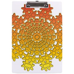 Mandala Background Image Ornament A4 Acrylic Clipboard