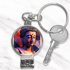 Let That Shit Go Buddha Low Poly (6) Nail Clippers Key Chain by 1xmerch