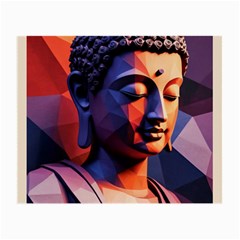 Let That Shit Go Buddha Low Poly (6) Small Glasses Cloth (2 Sides) by 1xmerch