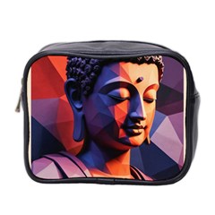 Let That Shit Go Buddha Low Poly (6) Mini Toiletries Bag (two Sides) by 1xmerch