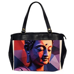 Let That Shit Go Buddha Low Poly (6) Oversize Office Handbag (2 Sides) by 1xmerch