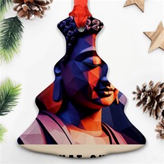 Let That Shit Go Buddha Low Poly (6) Ornament (christmas Tree)  by 1xmerch