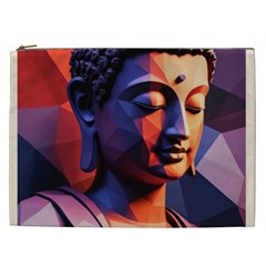 Let That Shit Go Buddha Low Poly (6) Cosmetic Bag (xxl) by 1xmerch