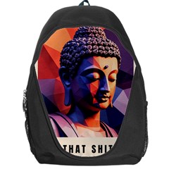 Let That Shit Go Buddha Low Poly (6) Backpack Bag by 1xmerch