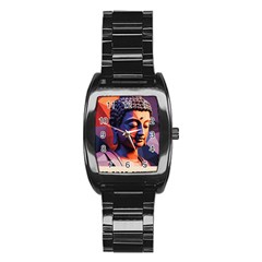 Let That Shit Go Buddha Low Poly (6) Stainless Steel Barrel Watch by 1xmerch