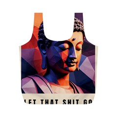 Let That Shit Go Buddha Low Poly (6) Full Print Recycle Bag (m) by 1xmerch