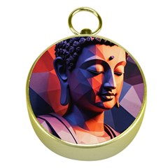 Let That Shit Go Buddha Low Poly (6) Gold Compasses by 1xmerch