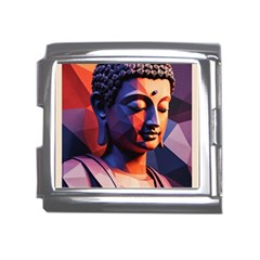 Let That Shit Go Buddha Low Poly (6) Mega Link Italian Charm (18mm) by 1xmerch