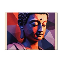 Let That Shit Go Buddha Low Poly (6) Sticker A4 (10 Pack) by 1xmerch