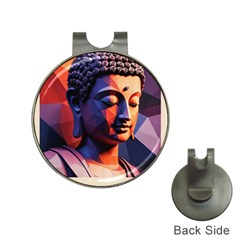 Let That Shit Go Buddha Low Poly (6) Hat Clips With Golf Markers by 1xmerch