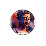 Let That Shit Go Buddha Low Poly (6) Hat Clip Ball Marker (4 pack) Front