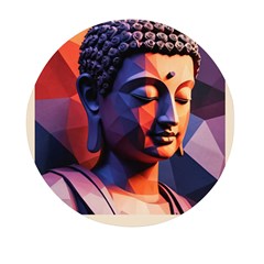 Let That Shit Go Buddha Low Poly (6) Mini Round Pill Box (pack Of 5) by 1xmerch