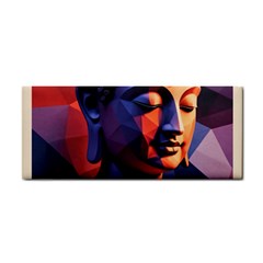 Let That Shit Go Buddha Low Poly (6) Hand Towel by 1xmerch