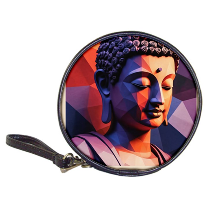 Let That Shit Go Buddha Low Poly (6) Classic 20-CD Wallets