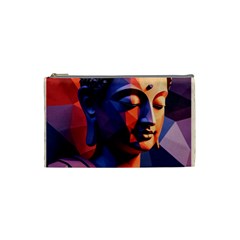 Let That Shit Go Buddha Low Poly (6) Cosmetic Bag (small) by 1xmerch