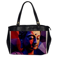 Let That Shit Go Buddha Low Poly (6) Oversize Office Handbag by 1xmerch