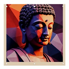 Let That Shit Go Buddha Low Poly (6) Banner And Sign 4  X 4  by 1xmerch