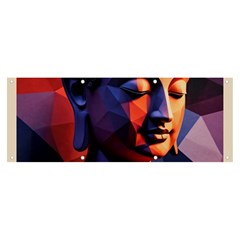 Let That Shit Go Buddha Low Poly (6) Banner And Sign 8  X 3  by 1xmerch