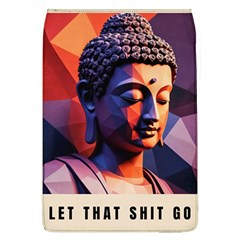 Let That Shit Go Buddha Low Poly (6) Removable Flap Cover (l) by 1xmerch