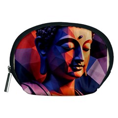 Let That Shit Go Buddha Low Poly (6) Accessory Pouch (medium) by 1xmerch