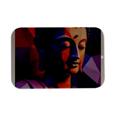 Let That Shit Go Buddha Low Poly (6) Open Lid Metal Box (silver)   by 1xmerch