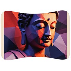 Let That Shit Go Buddha Low Poly (6) Velour Seat Head Rest Cushion by 1xmerch