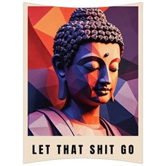 Let That Shit Go Buddha Low Poly (6) Back Support Cushion by 1xmerch