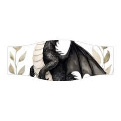 Cute Black Baby Dragon Flowers Painting (2) Stretchable Headband by 1xmerch