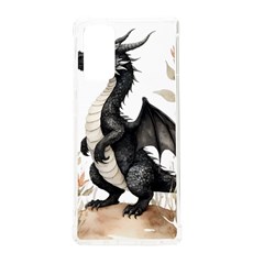 Cute Black Baby Dragon Flowers Painting (2) Samsung Galaxy Note 20 Tpu Uv Case by 1xmerch