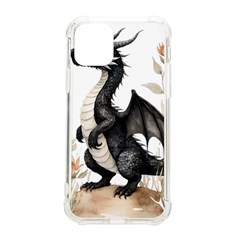 Cute Black Baby Dragon Flowers Painting (2) Iphone 11 Pro 5 8 Inch Tpu Uv Print Case by 1xmerch