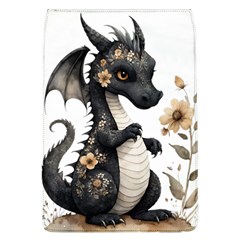 Cute Black Baby Dragon Flowers Painting (7) Removable Flap Cover (l) by 1xmerch