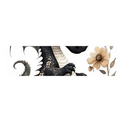 Cute Black Baby Dragon Flowers Painting (7) Oblong Satin Scarf (16  X 60 ) by 1xmerch