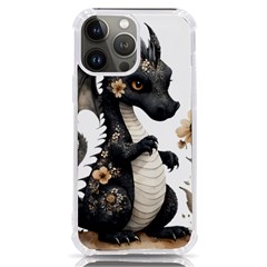 Cute Black Baby Dragon Flowers Painting (7) Iphone 13 Pro Max Tpu Uv Print Case by 1xmerch