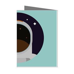 Astronaut Space Astronomy Universe Mini Greeting Cards (pkg Of 8) by Sarkoni