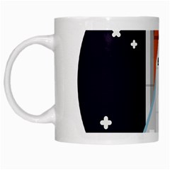 Rocket Space Universe Spaceship White Mug by Sarkoni