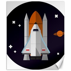 Rocket Space Universe Spaceship Canvas 8  X 10  by Sarkoni