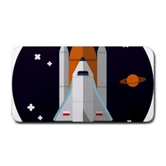 Rocket Space Universe Spaceship Medium Bar Mat by Sarkoni