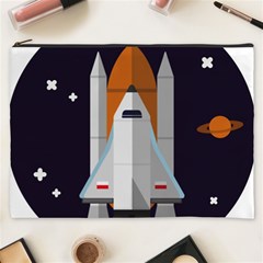 Rocket Space Universe Spaceship Cosmetic Bag (xxxl) by Sarkoni