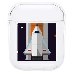 Rocket Space Universe Spaceship Hard Pc Airpods 1/2 Case