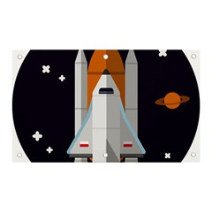 Rocket Space Universe Spaceship Banner And Sign 5  X 3  by Sarkoni