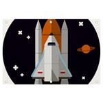 Rocket Space Universe Spaceship Banner and Sign 6  x 4  Front