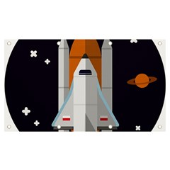 Rocket Space Universe Spaceship Banner And Sign 7  X 4  by Sarkoni