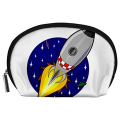 Rocket Ship Launch Vehicle Moon Accessory Pouch (large)