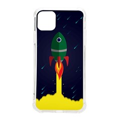 Rocket Halftone Astrology Astronaut Iphone 11 Pro Max 6 5 Inch Tpu Uv Print Case by Sarkoni