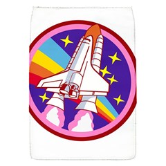 Badge Patch Pink Rainbow Rocket Removable Flap Cover (s) by Sarkoni