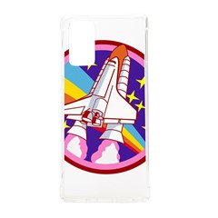 Badge Patch Pink Rainbow Rocket Samsung Galaxy Note 20 Tpu Uv Case by Sarkoni