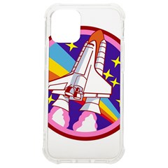 Badge Patch Pink Rainbow Rocket Iphone 12 Mini Tpu Uv Print Case	 by Sarkoni