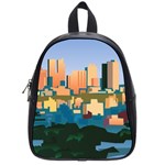 City Buildings Urban Dawn School Bag (Small) Front