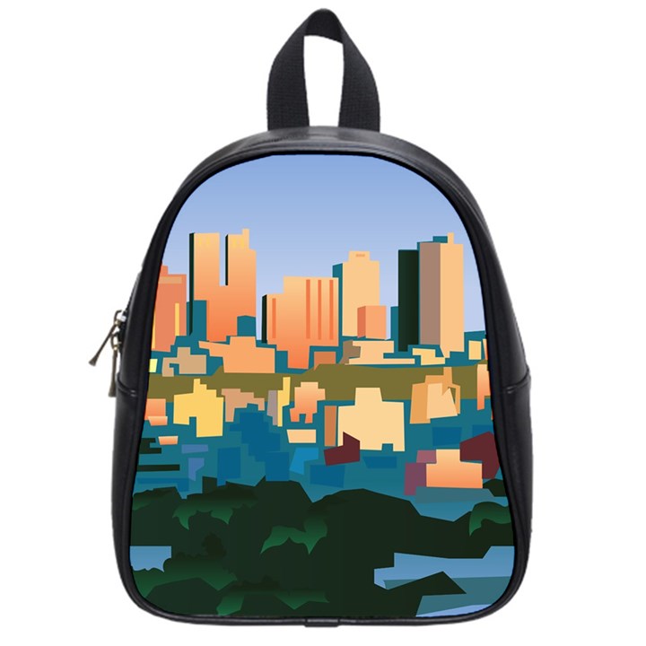 City Buildings Urban Dawn School Bag (Small)