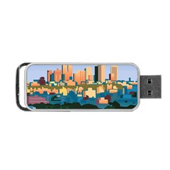 City Buildings Urban Dawn Portable Usb Flash (one Side) by Sarkoni